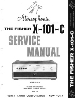 Fisher X-101-C - Service Manual 